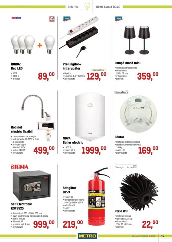 Cataloage METRO: Catalog Special Produse pentru casă (NR. 18) - 18-09-2025 - 15-10-2025.