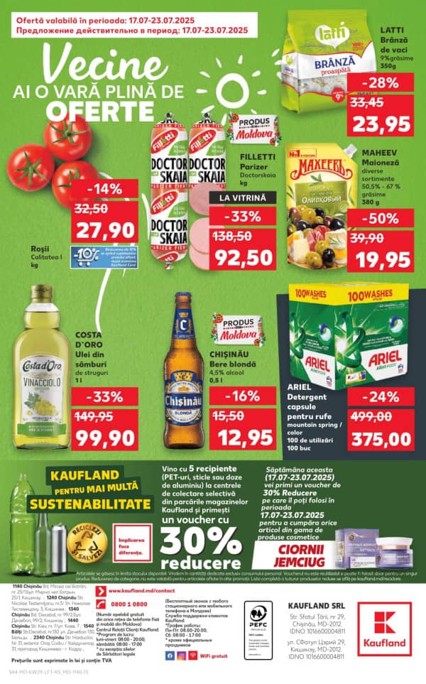 Cataloage Kaufland: Descoperă ofertele din perioada 17.07 - 23.07 - 17-07-2025 - 23-07-2025.