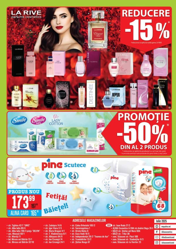 Cataloage Alina Cosmetics: Oferta lunii iulie - 07-07-2025 - 03-08-2025.