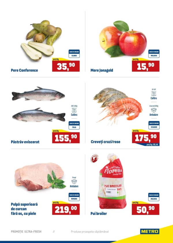 Cataloage Produse proaspete METRO (Nr. 50) - 11-12-2025 - 17-12-2025.