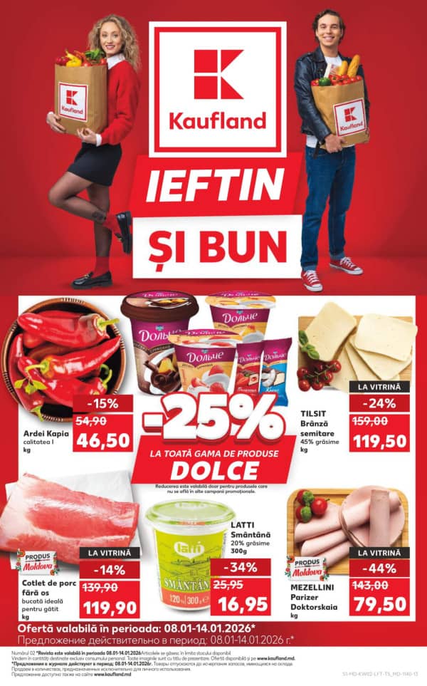 Cataloage Kaufland: Descoperă ofertele din perioada 8.01 - 14.01 - 08-01-2026 - 14-01-2026.