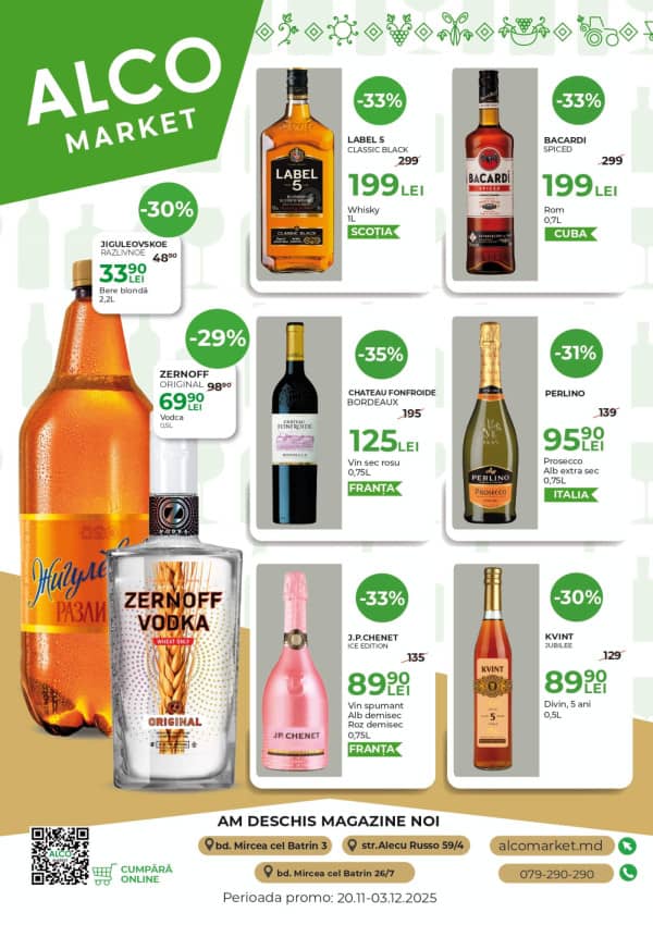 Cataloage Alcomarket: Ofertă avantajoasă - 20-11-2025 - 03-12-2025.