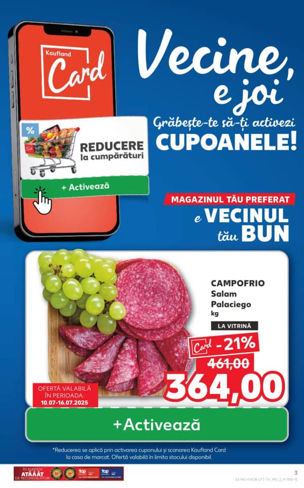 Cataloage Kaufland: Descoperă ofertele din perioada 10.07 - 16.07 - 10-07-2025 - 16-07-2025.