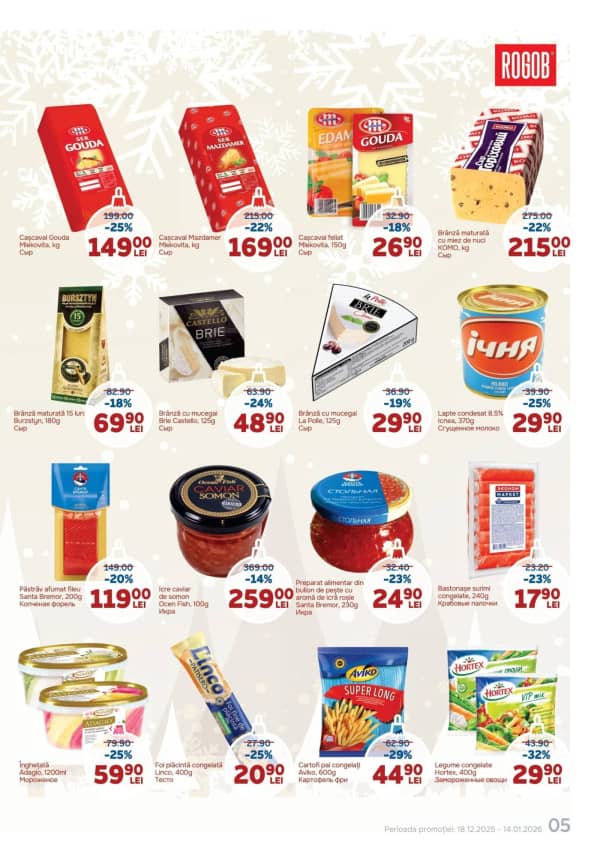 Cataloage Rogob: Plăcerea sărbătorilor acasă! - 18-12-2025 - 14-01-2026.