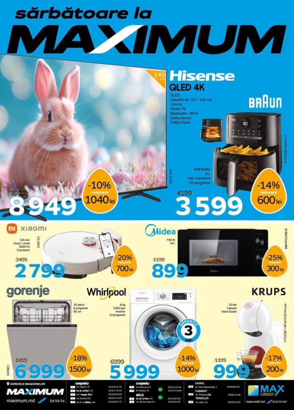 Cataloage Maximum: Oferta de Paste - 27-03-2026 - 20-04-2026.