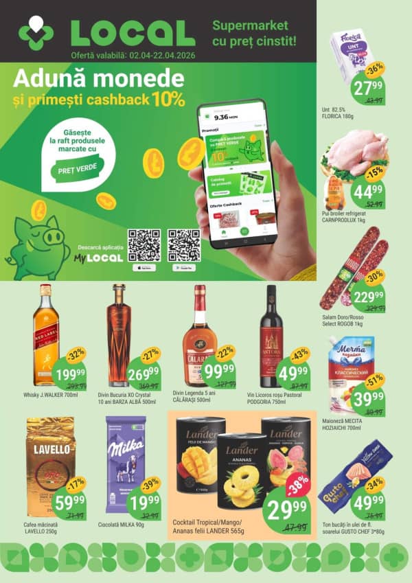 Cataloage Local Discounter: Oferta lunii aprilie - 02-04-2026 - 22-04-2026.