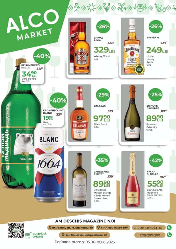 Cataloage Alcomarket: Bine ai venit, vara! - 05-06-2025 - 18-06-2025.
