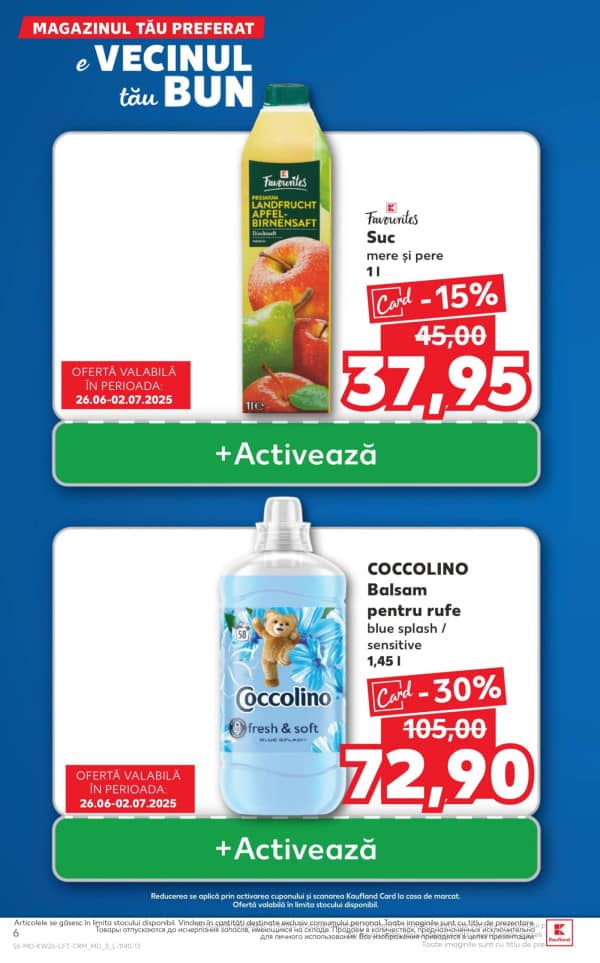 Каталоги Kaufland: откройте для себя предложения недели 26.06 - 02.07 - 26-06-2025 - 02-07-2025.