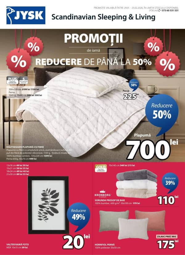 Cataloage JYSK: Reduceri de iarnă - 29-01-2026 - 25-02-2026.