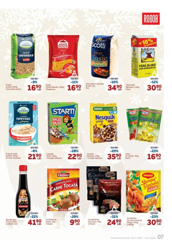 Cataloage Rogob: Plăcerea sărbătorilor acasă! - 18-12-2025 - 14-01-2026.