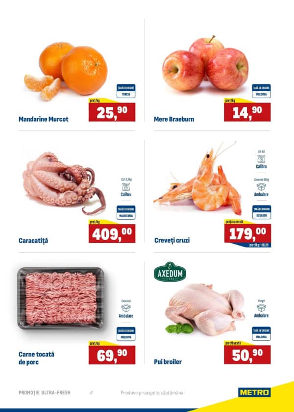 Cataloage Produse proaspete METRO (Nr. 2) - 09-01-2026 - 14-01-2026.