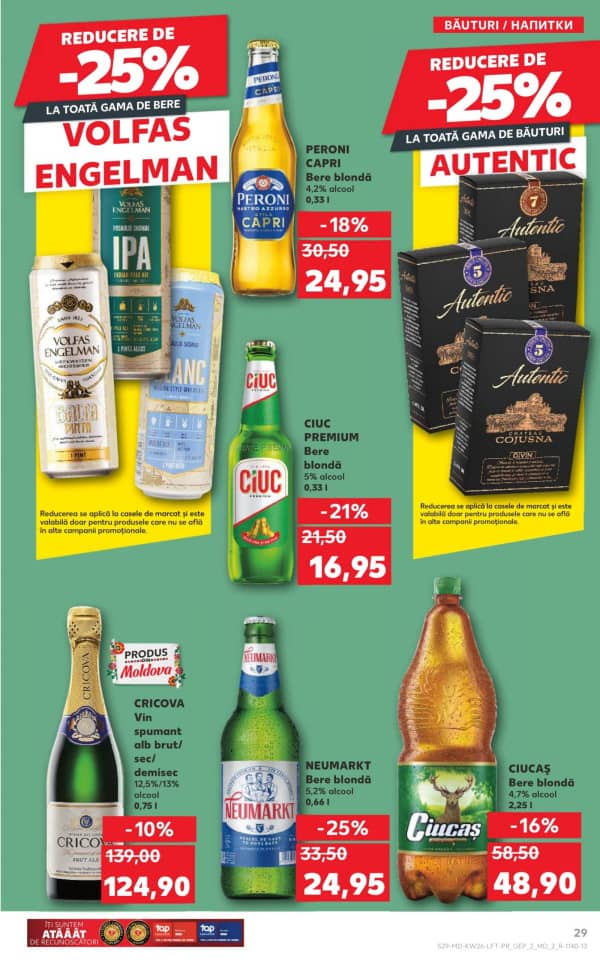 Cataloage Kaufland: Descoperă ofertele din perioada 26.06 - 02.07 - 26-06-2025 - 02-07-2025.