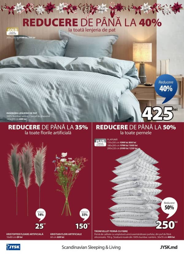 Cataloage JYSK: Reduceri de Crăciun - 18-12-2025 - 24-12-2025.