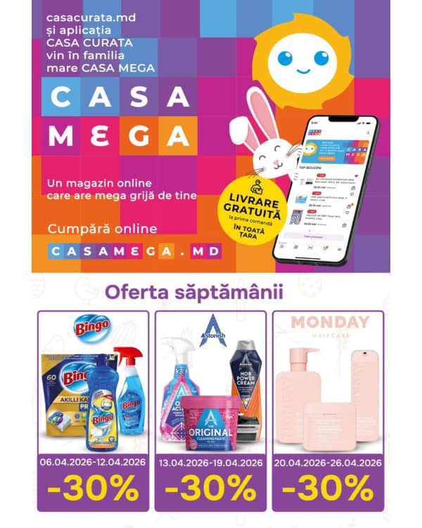 Cataloage Casa Curată: Reduceri Pascale - 02-04-2026 - 24-04-2026.