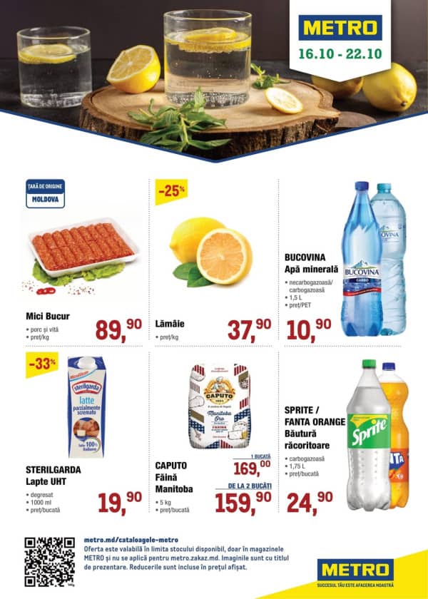 Cataloage Produse proaspete METRO (Nr. 42) - 16-10-2025 - 22-10-2025.