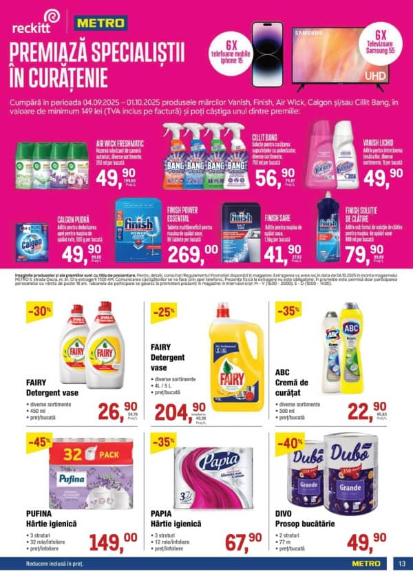 Cataloage Catalog produse alimentare de la METRO (Nr. 19) - 18-09-2025 - 01-10-2025.