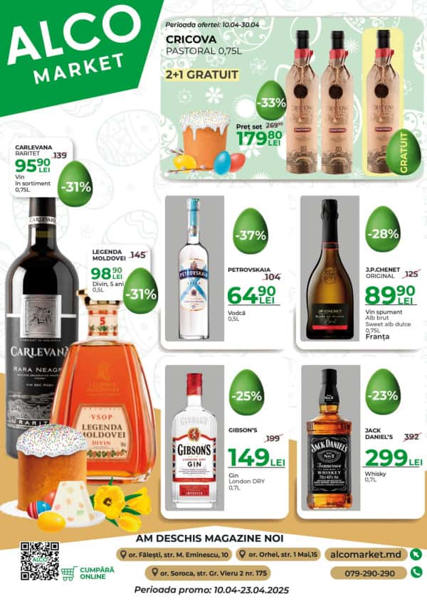 Cataloage Alcomarket: Reduceri Pascale - 08-04-2025 - 23-04-2025.