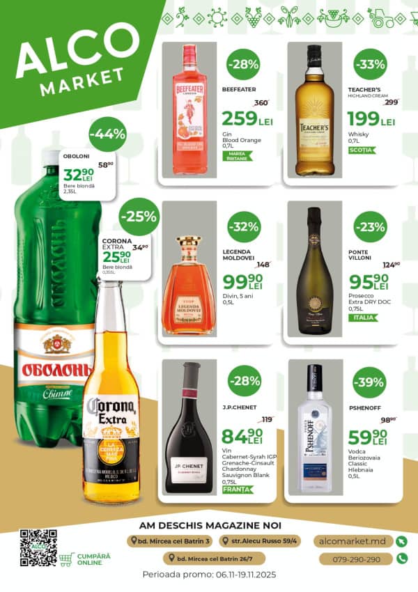Cataloage Alcomarket: Oferta lunii noiembrie - 06-11-2025 - 19-11-2025.