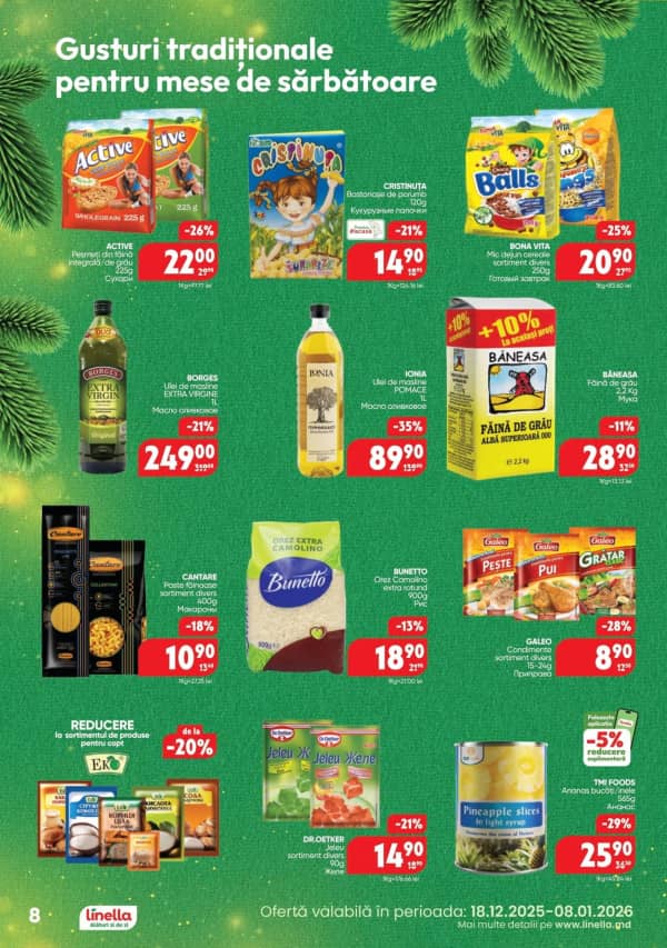 Cataloage Linella: Sărbători fericite! - 18-12-2025 - 08-01-2026.