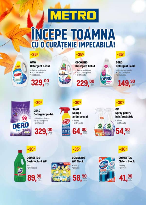 Cataloage METRO: Catalog Special Curățenie (NR. 20) - 02-10-2025 - 29-10-2025.