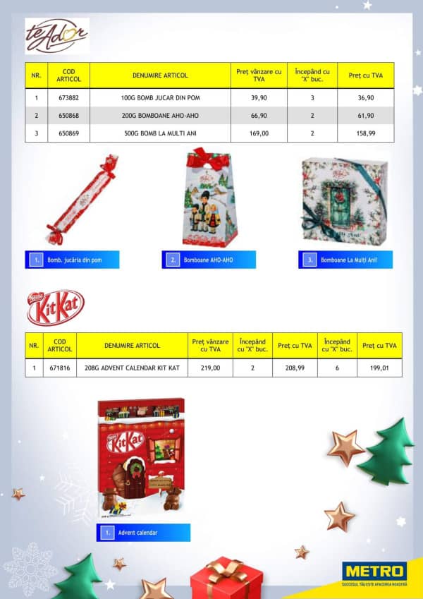 Cataloage METRO: Vine Crăciunul cu decorațiuni și bunătați - 13-11-2025 - 01-01-2026.