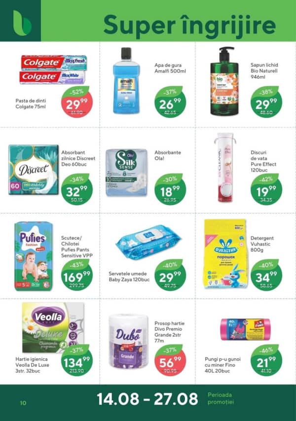 Cataloage Bonus: Oferta lunii august - 14-08-2025 - 27-08-2025.