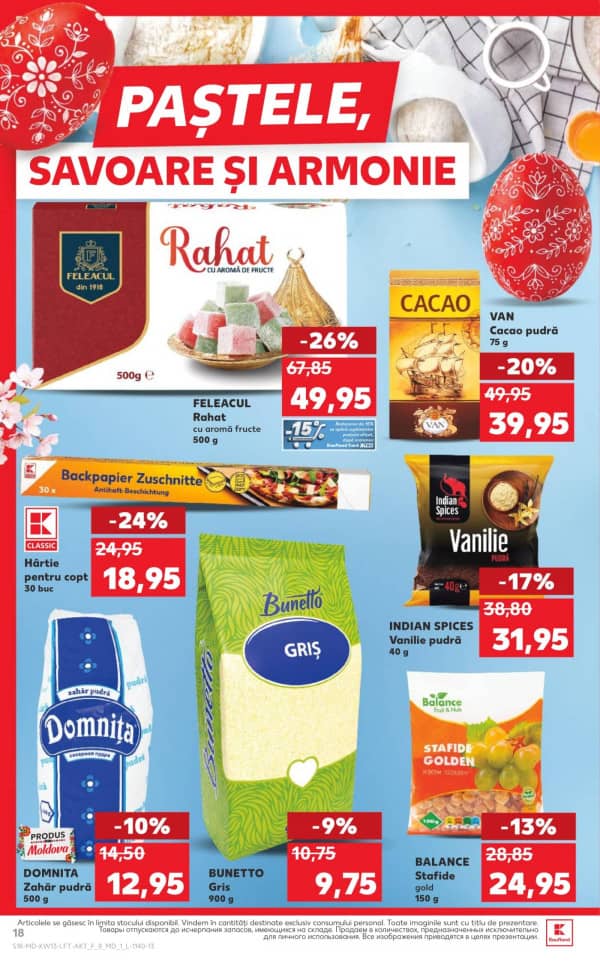 Cataloage Kaufland: Descoperă ofertele din perioada 26 - 1.04 - 26-03-2026 - 01-04-2026.