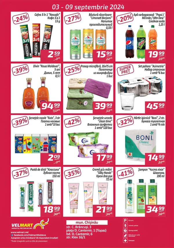 Cataloage Oferta săptămânii Velmart (Nr. 36) - 03-09-2024 - 09-09-2024.