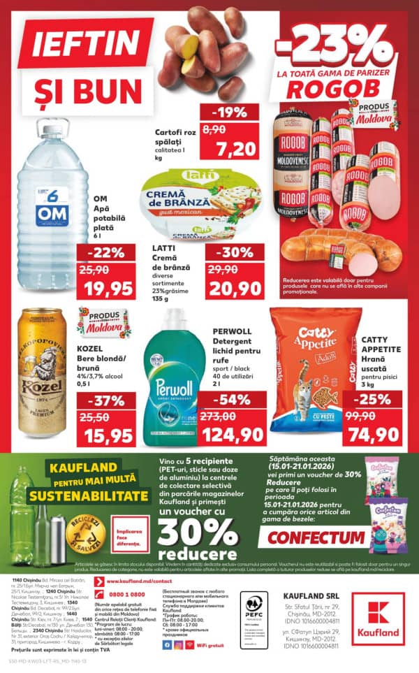 Cataloage Kaufland: Descoperă ofertele din perioada 15.01 - 21.01 - 15-01-2026 - 21-01-2026.