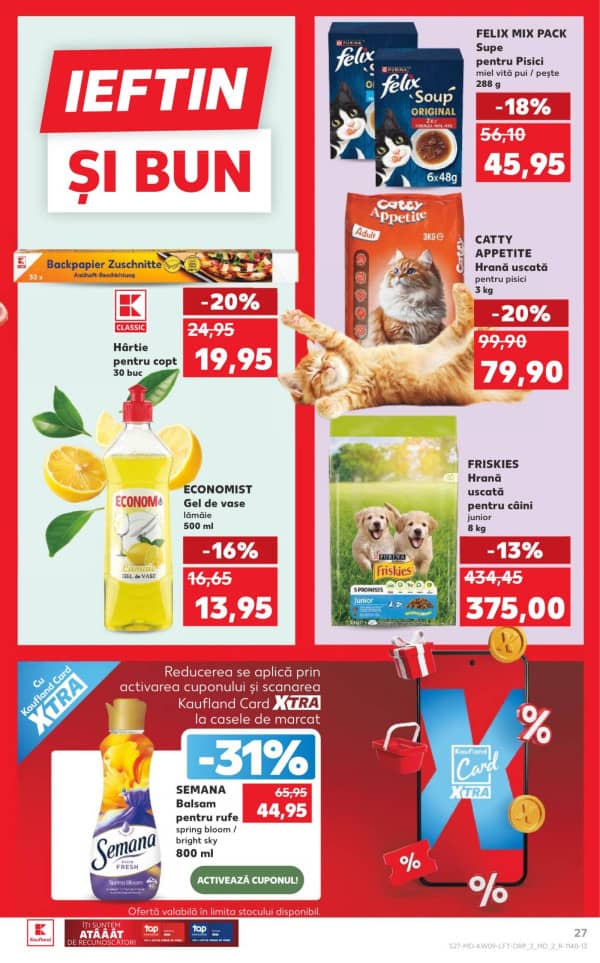 Cataloage Kaufland: Descoperă ofertele din perioada 26 - 3.03 - 26-02-2026 - 03-03-2026.