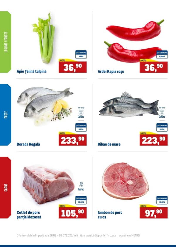 Cataloage Produse proaspete METRO (Nr. 26) - 26-06-2025 - 02-07-2025.