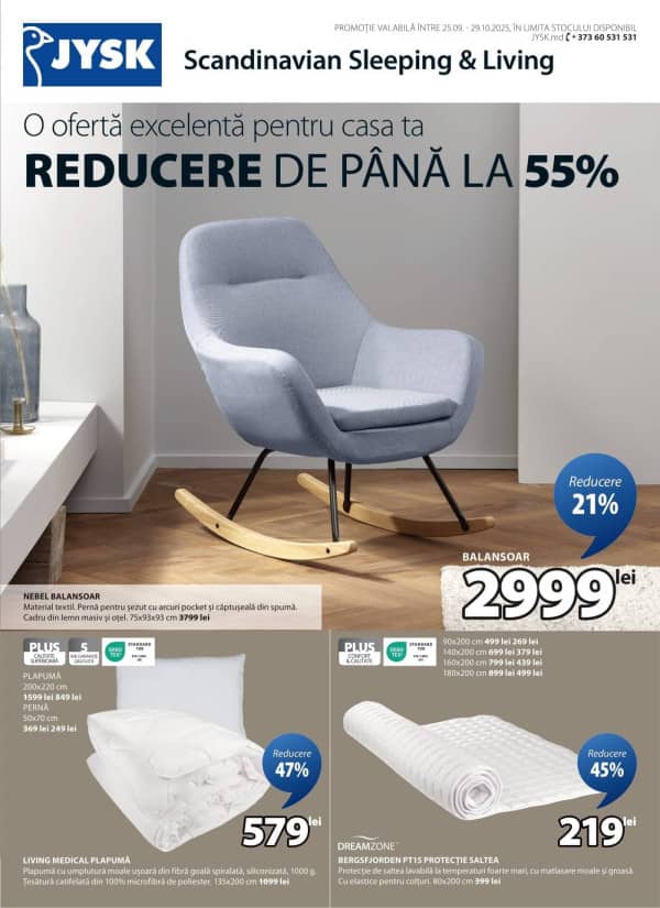 Cataloage JYSK: Reduceri de toamnă - 25-09-2025 - 29-10-2025.