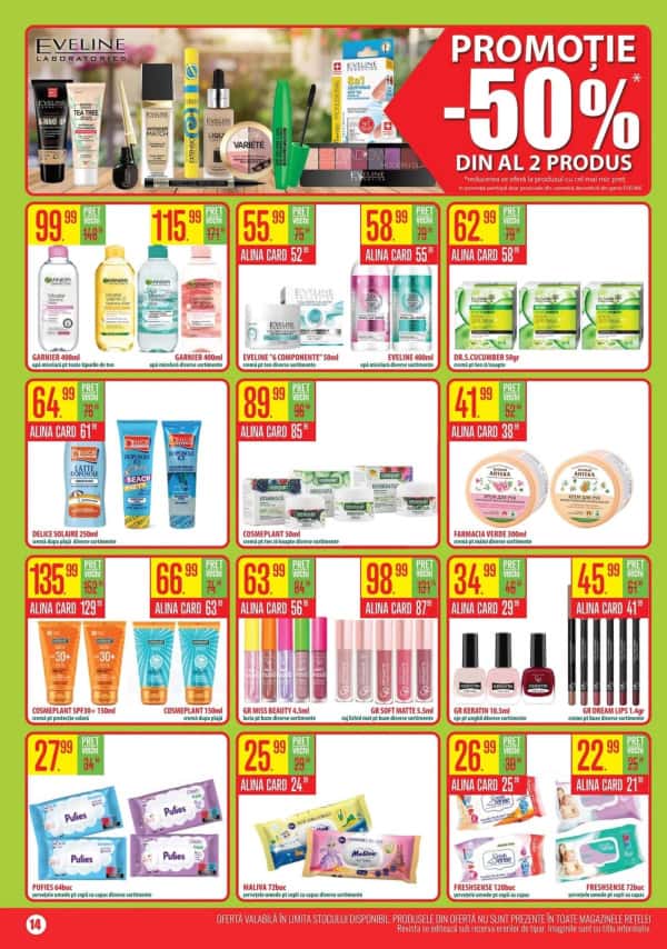 Cataloage Alina Cosmetics: Oferta lunii iunie - 09-06-2025 - 06-07-2025.