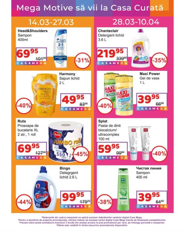 Cataloage Casa Curată: Reducerile lunii martie - 14-03-2026 - 01-04-2026.