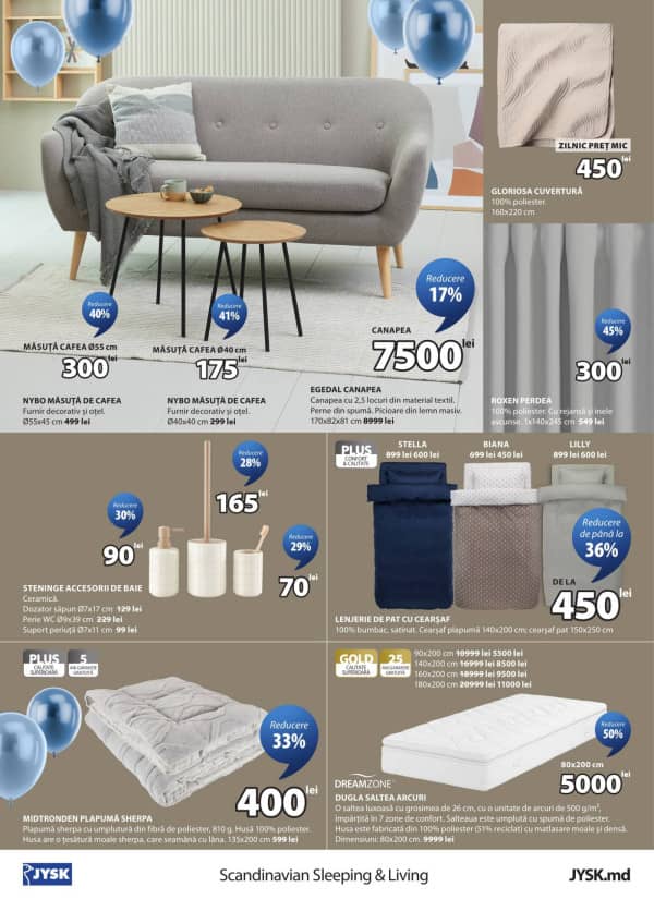 Cataloage JYSK: Reduceri de primăvară - 26-03-2026 - 29-04-2026.
