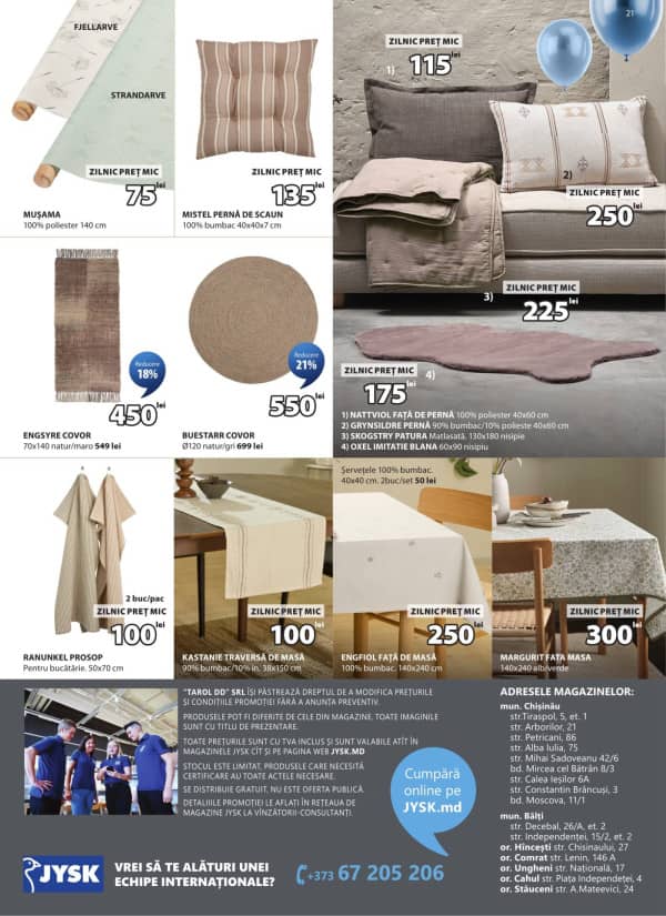 Cataloage JYSK: Reduceri de primăvară - 26-03-2026 - 29-04-2026.