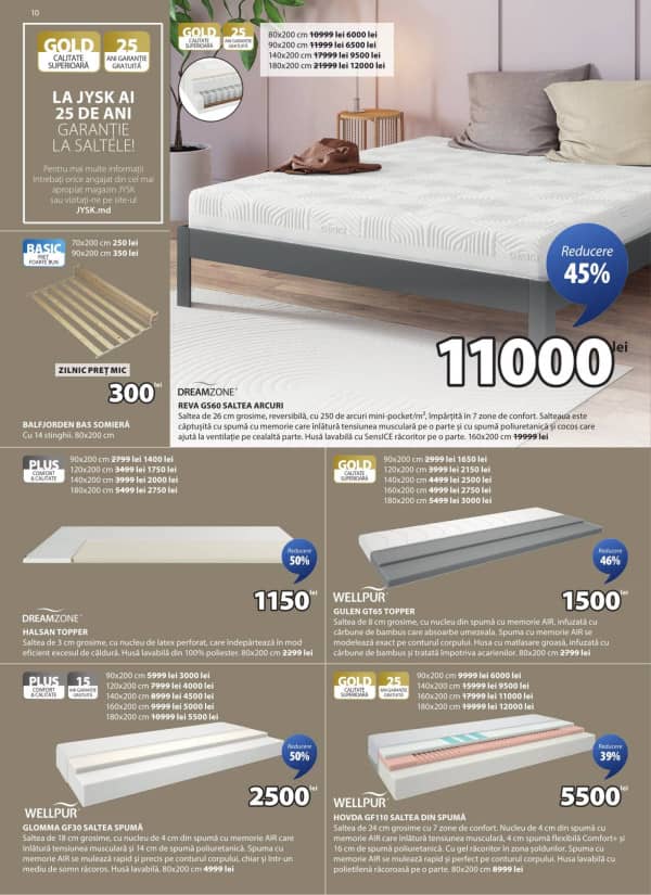 Cataloage JYSK: Oferta lunii martie - 26-02-2026 - 25-03-2026.