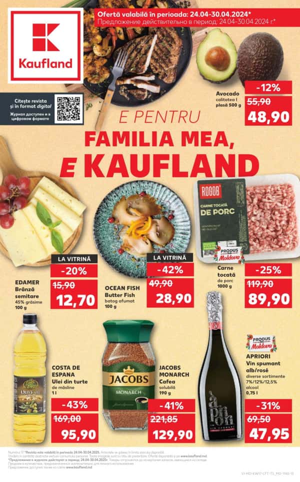 Cataloage Kaufland: Descoperă ofertele din perioada 24.04 - 30.04 - 24-04-2025 - 30-04-2025.