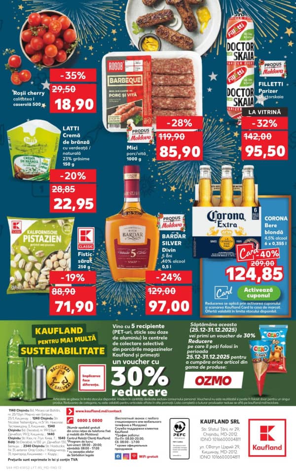 Каталоги Kaufland: откройте для себя предложения недели 25.12 - 31.12 - 25-12-2025 - 31-12-2025.