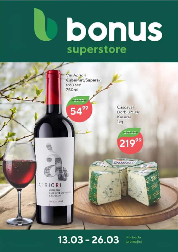 Cataloage Bonus: Oferta lunii martie - 13-03-2025 - 26-03-2025.