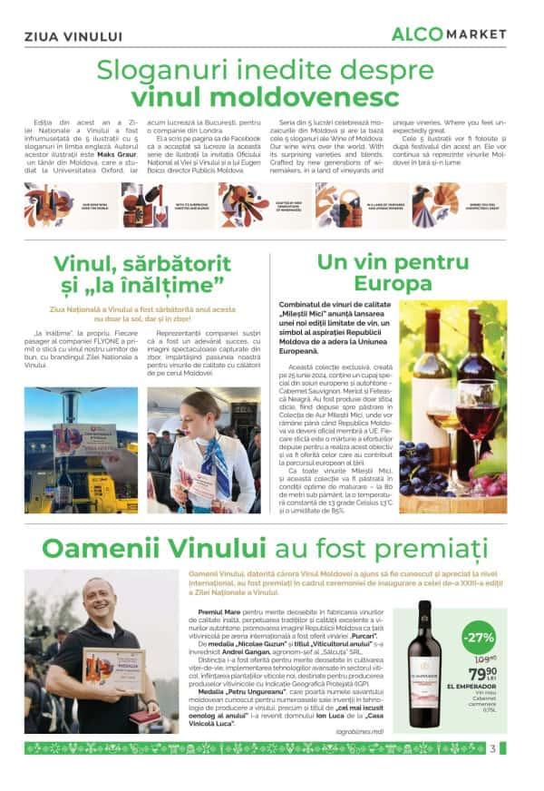 Cataloage Ziar Alcomarket: Ziua națională a vinului - 10-10-2024 - 23-10-2024.