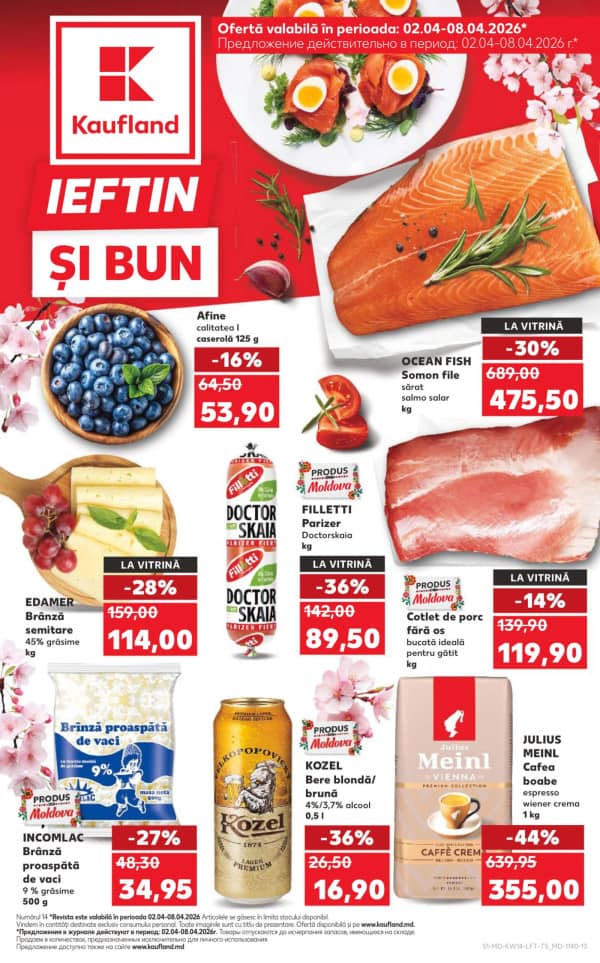Cataloage Kaufland: Descoperă ofertele din perioada 2 - 8.04 - 02-04-2026 - 08-04-2026.