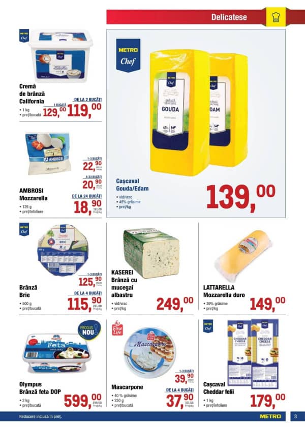 Cataloage Catalog produse alimentare de la METRO (Nr. 19) - 18-09-2025 - 01-10-2025.