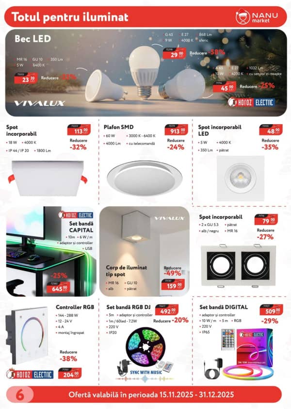 Cataloage Nanu Market: Ofertă promoțională - 15-11-2025 - 31-12-2025.