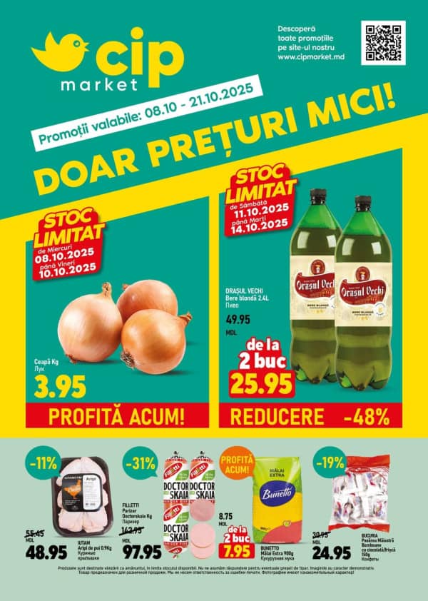 Cataloage CIP Market: Reduceri de toamnă - 08-10-2025 - 21-10-2025.