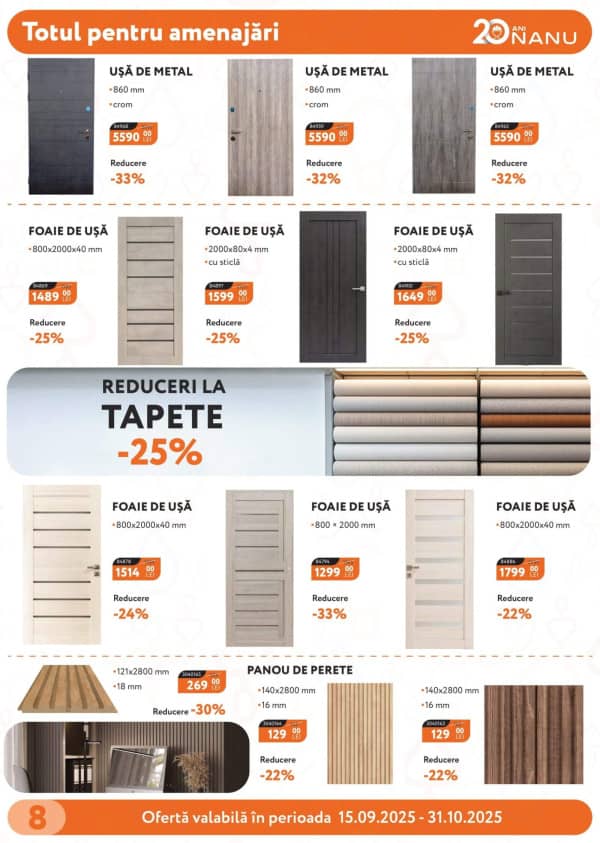 Cataloage Nanu Market: Reduceri de toamnă - 15-09-2025 - 31-10-2025.