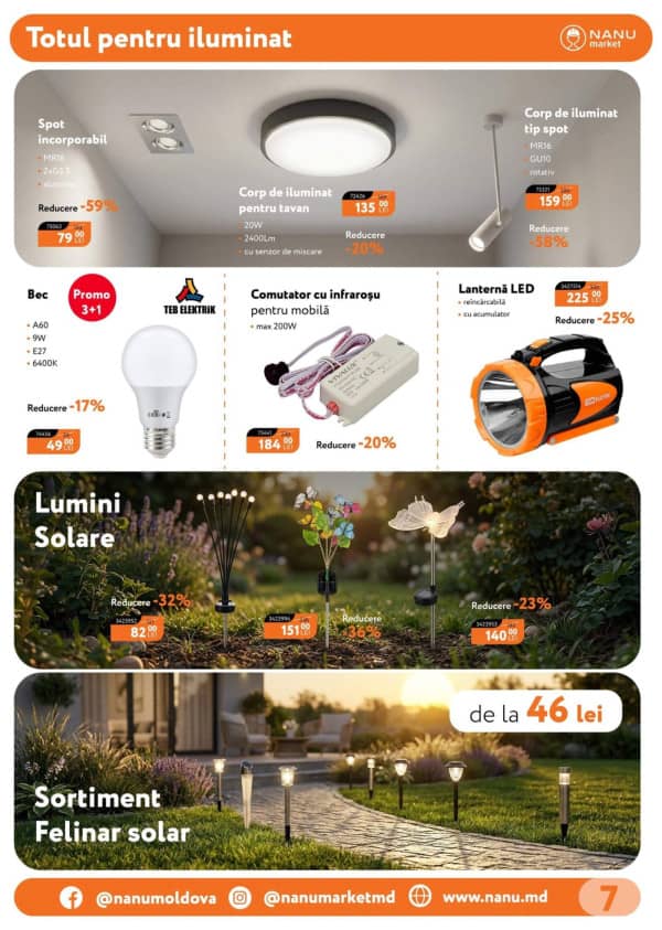Cataloage Nanu Market: Oferta primăverii - 01-04-2026 - 31-05-2026.