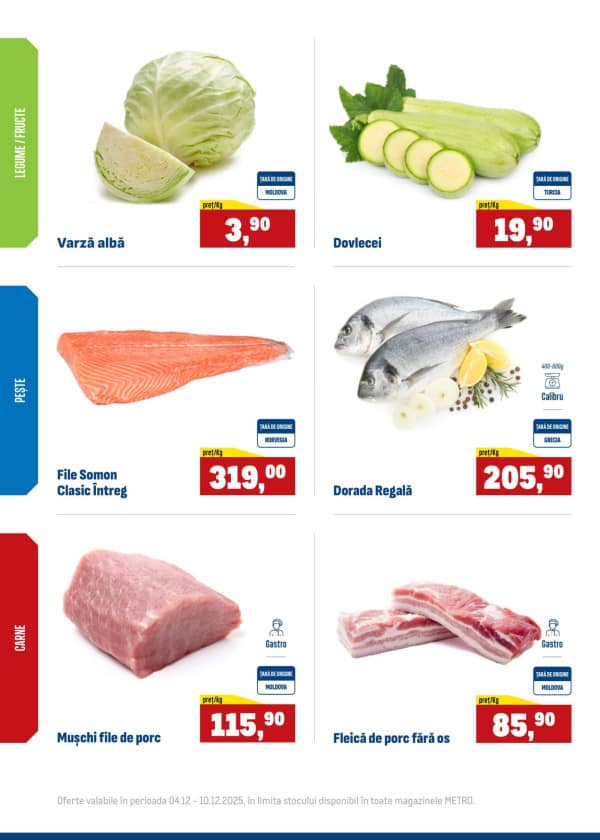 Cataloage Produse proaspete METRO (Nr. 49) - 04-12-2025 - 10-12-2025.