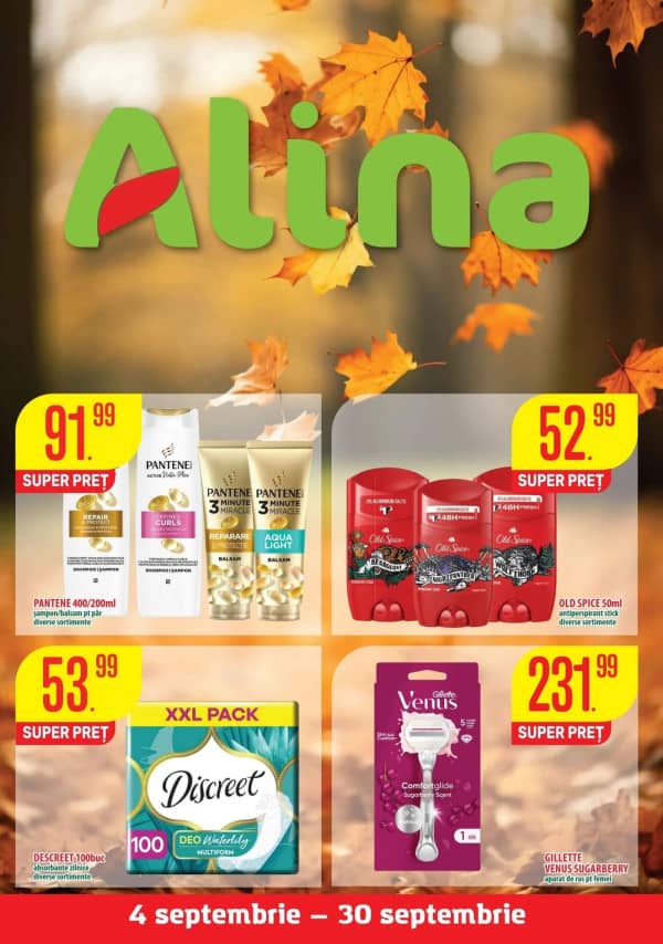 Cataloage Alina Cosmetics: Oferta lunii septembrie - 04-09-2025 - 30-09-2025.