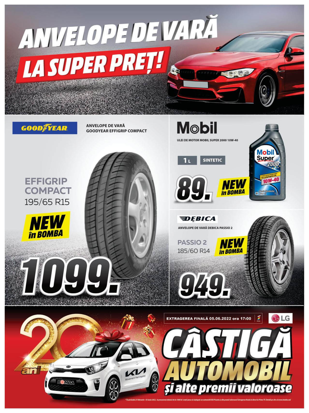 Catalog Bomba Anvelope de vară la super prețuri reduceri Moldova